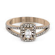 ZR251 Engagement Ring in 14k Gold with Diamonds