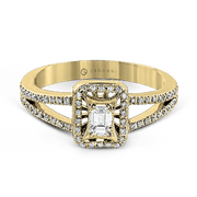 ZR251 Engagement Ring in 14k Gold with Diamonds