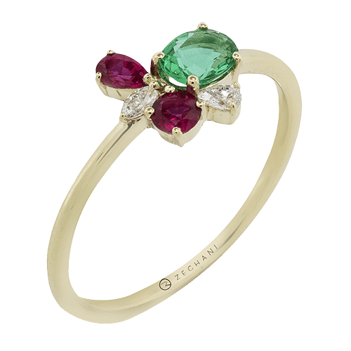 ZR2521 Color Ring in 14k Gold