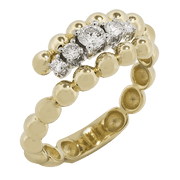ZR2526 Right Hand Ring in 14k Gold with Diamonds