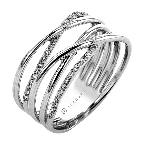ZR2527 Right Hand Ring in 14k Gold with Diamonds