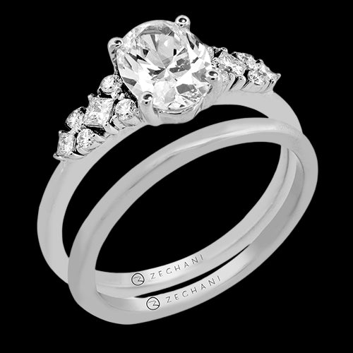 ZR2534 Wedding Set in 14k Gold with Diamonds