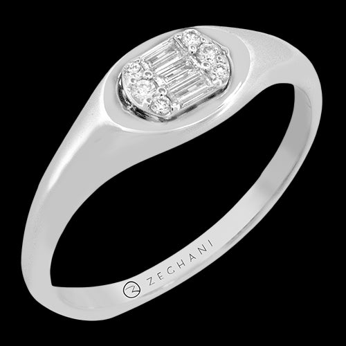 ZR2537 Right Hand Ring in 14k Gold with Diamonds