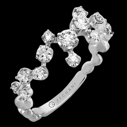 ZR2544 Right Hand Ring in 14k Gold with Diamonds