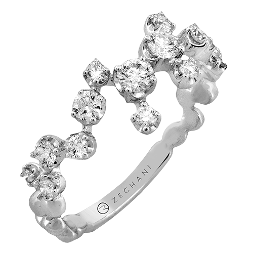 ZR2544 Right Hand Ring in 14k Gold with Diamonds
