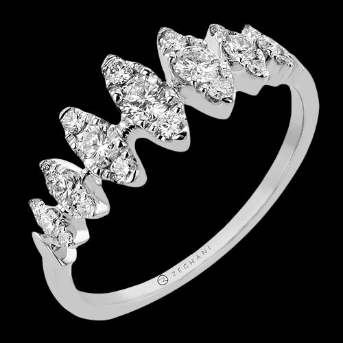 ZR2550 Right Hand Ring in 14k Gold with Diamonds