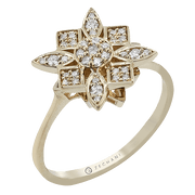 ZR2566 Right Hand Ring in 14k Gold with Diamonds
