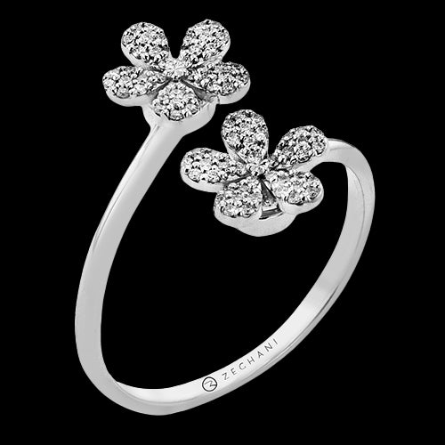 ZR2567 Right Hand Ring in 14k Gold with Diamonds