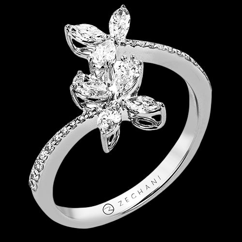 ZR2575 Right Hand Ring in 14k Gold with Diamonds