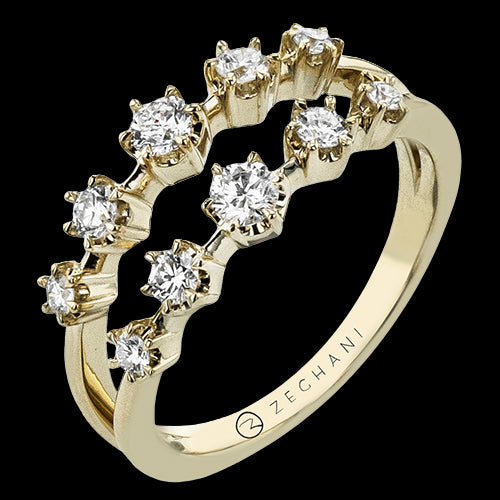 ZR2576-Y Right Hand Ring in 14k Gold with Diamonds
