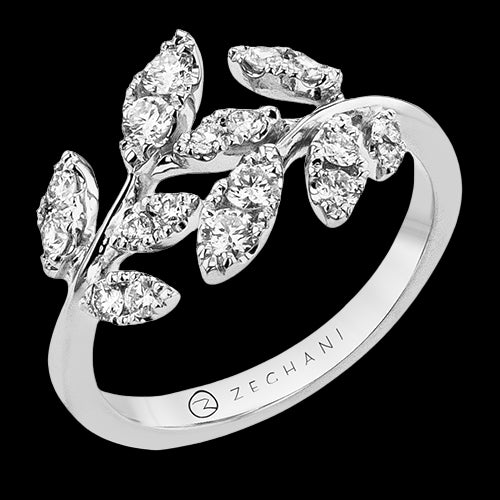 ZR2577 Right Hand Ring in 14k Gold with Diamonds
