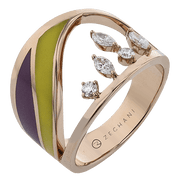 ZR2578 Color Ring in 14k Gold with Diamonds