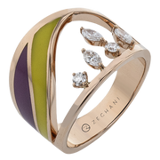 ZR2578 Color Ring in 14k Gold with Diamonds