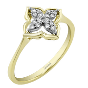 ZR2593 Right Hand Ring in 14k Gold with Diamonds
