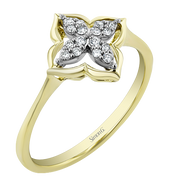 ZR2593 Right Hand Ring in 14k Gold with Diamonds
