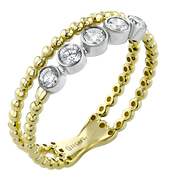 ZR2595 Right Hand Ring in 14k Gold with Diamonds