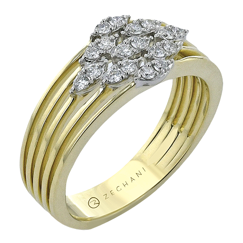 ZR2596 Right Hand Ring in 14k Gold with Diamonds