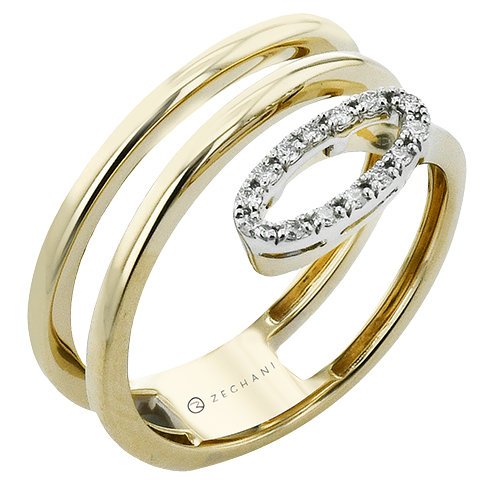 ZR2598 Right Hand Ring in 14k Gold with Diamonds