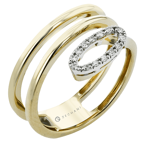 ZR2598 Right Hand Ring in 14k Gold with Diamonds