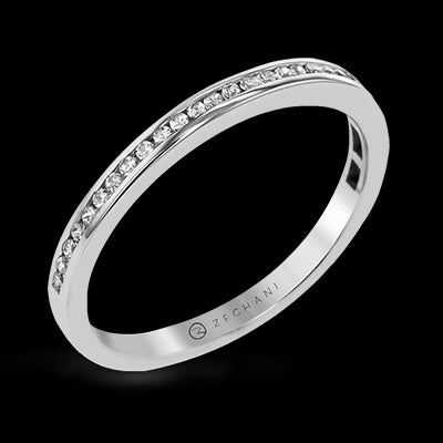 ZR25CHWB Wedding Set in 14k Gold with Diamonds