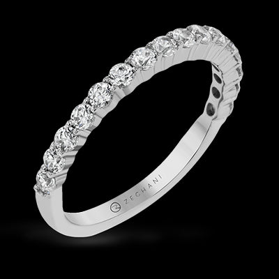 ZR25PRWB Wedding Band in 14k Gold with Diamonds