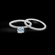 ZR260 Wedding Set in 14k Gold with Diamonds