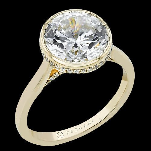 ZR2605 Engagement Ring in 14k Gold with Diamonds