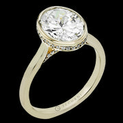 ZR2605-OV Engagement Ring in 14k Gold with Diamonds