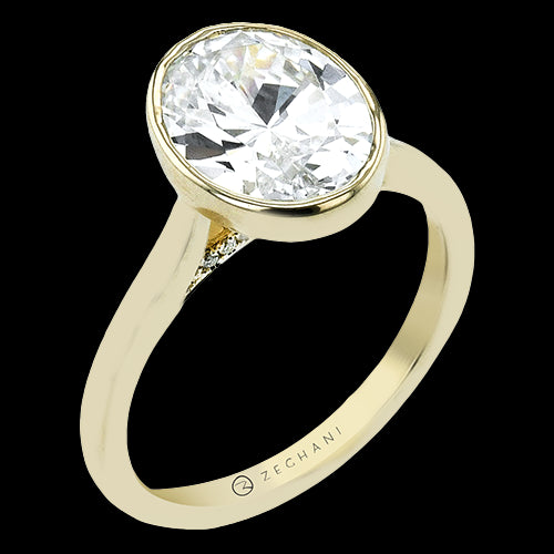 ZR2606-OV Engagement Ring in 14k Gold with Diamonds