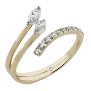 ZR2607 Right Hand Ring in 14k Gold with Diamonds