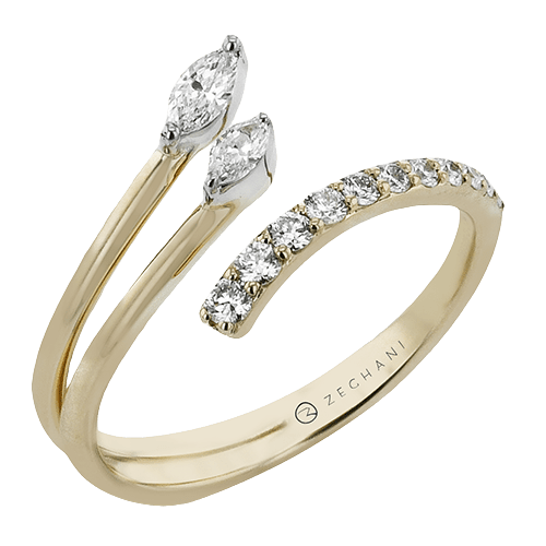 ZR2607 Right Hand Ring in 14k Gold with Diamonds