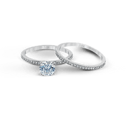 ZR260 Wedding Set in 14k Gold with Diamonds