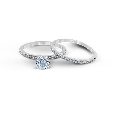 ZR260 Wedding Set in 14k Gold with Diamonds