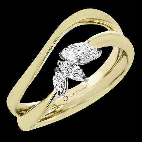 ZR2610 Right Hand Ring in 14k Gold