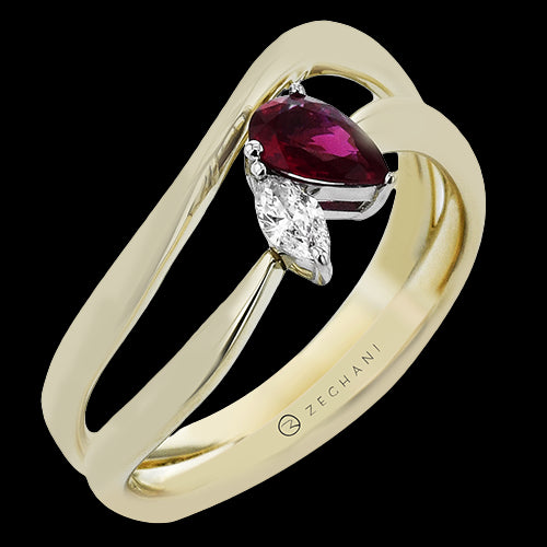 ZR2612 Color Ring in 14k Gold