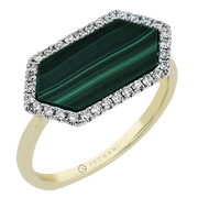 ZR2620 Color Ring in 14k Gold with Diamonds