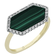 ZR2620 Color Ring in 14k Gold with Diamonds
