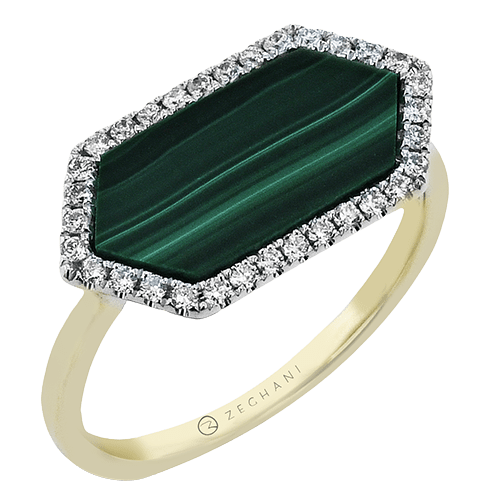 ZR2620 Color Ring in 14k Gold with Diamonds