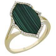 ZR2623 Color Ring in 14k Gold with Diamonds