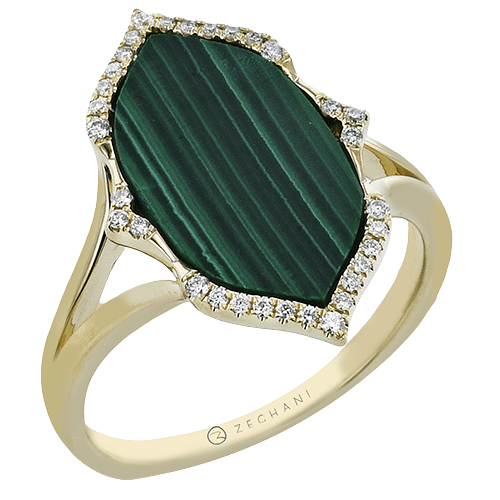 ZR2623 Color Ring in 14k Gold with Diamonds