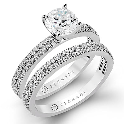 ZR263 Wedding Set in 14k Gold with Diamonds