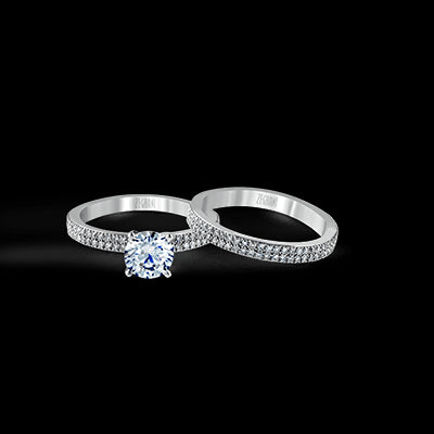 ZR263 Wedding Set in 14k Gold with Diamonds