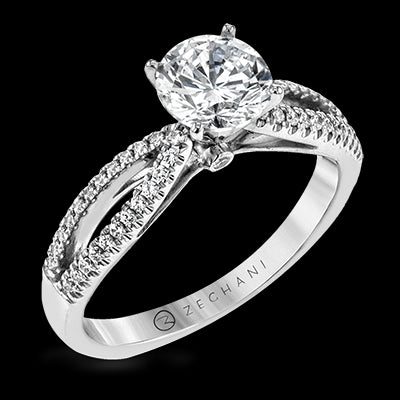 ZR28PRER Wedding Set in 14k Gold with Diamonds