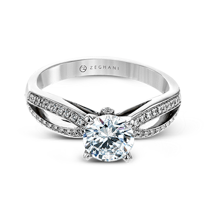 ZR28PVER Wedding Set in 14k Gold with Diamonds