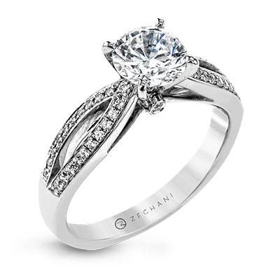 ZR28PVER Wedding Set in 14k Gold with Diamonds