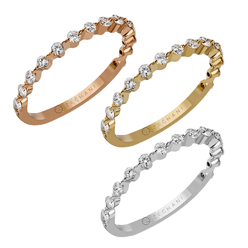 ZR305 Right Hand Ring in 14k Gold with Diamonds