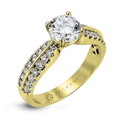 ZR322 Engagement Ring in 14k Gold with Diamonds