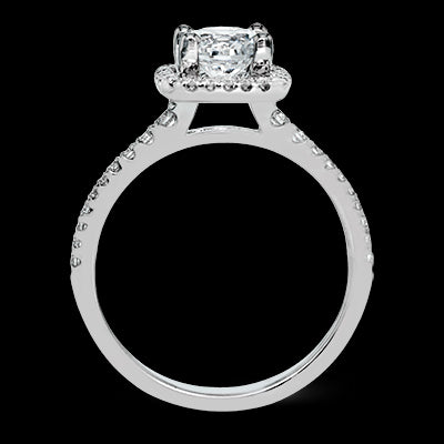 ZR393 Engagement Ring in 14k Gold with Diamonds