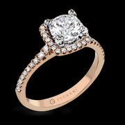ZR393 Engagement Ring in 14k Gold with Diamonds