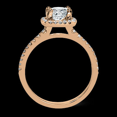 ZR393 Engagement Ring in 14k Gold with Diamonds